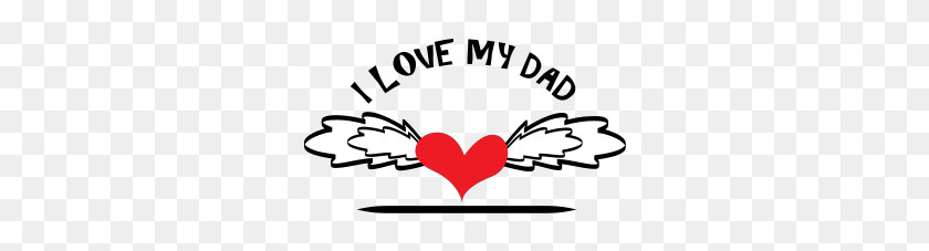 300x167 I Love My Dad - Fathers Day Clipart