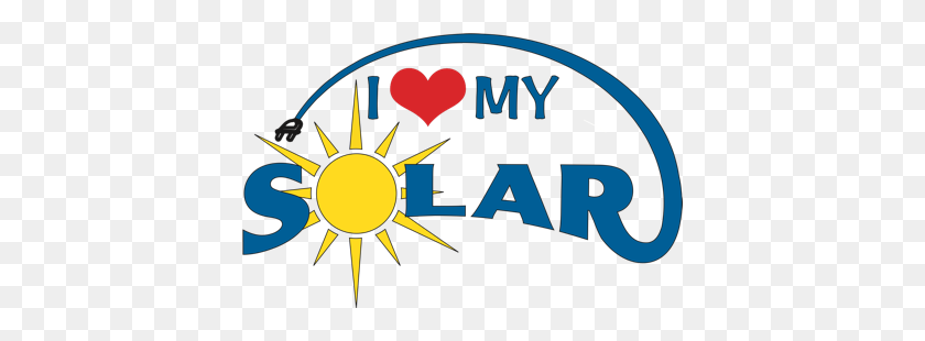 400x250 I Love My Solar - Free Solar Eclipse Clipart