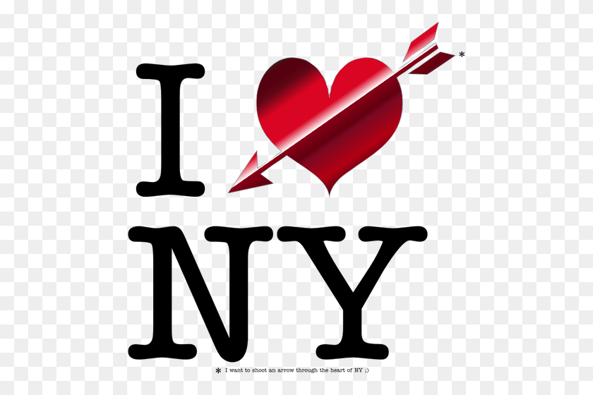 477x500 I Love New York - New York Clipart