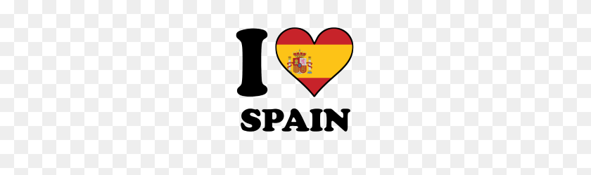 190x190 I Love Spain Spanish Flag Heart - Spanish Flag PNG