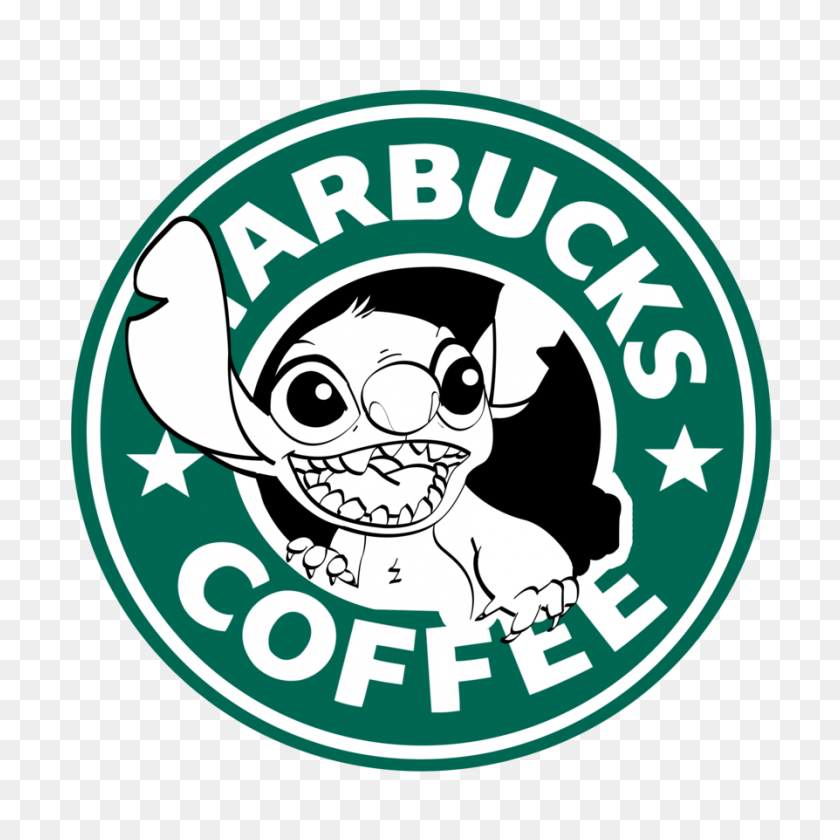 894x894 Мне Это Нравится! Смешной In Stitch, Lilo - Клипарт С Логотипом Starbucks