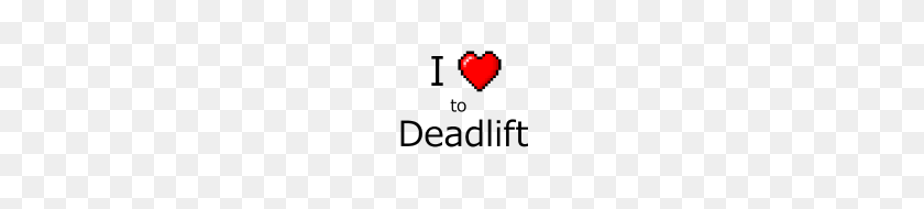 190x130 I Love To Deadlift Bit Retro Heart - 8 Bit Heart PNG