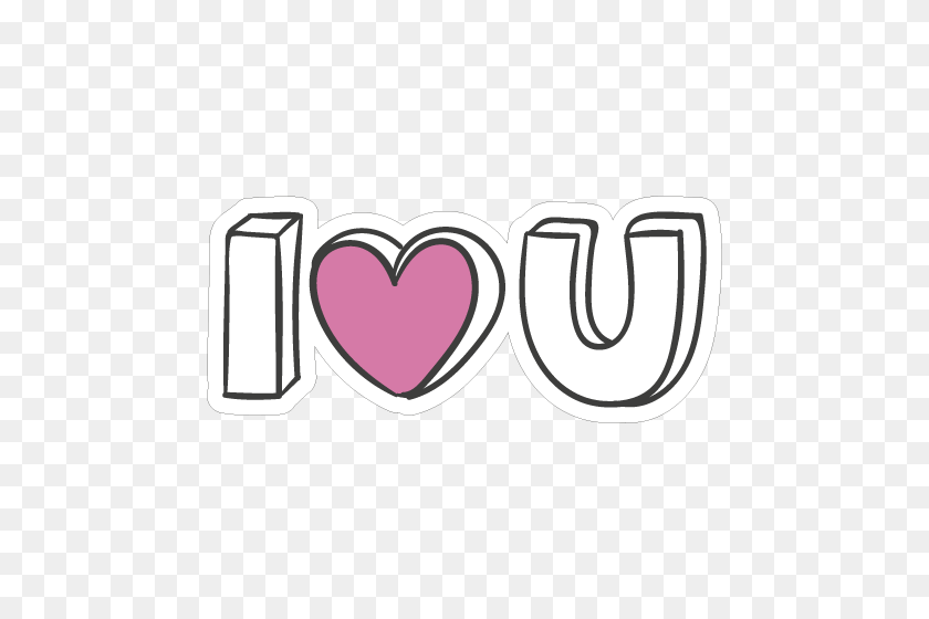 500x500 I Love You - I Love You PNG