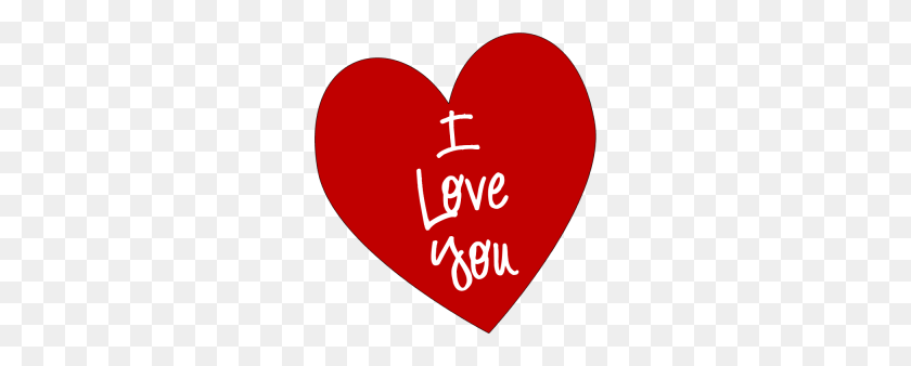 260x278 I Love You Heart Clipart - I Love You Clipart