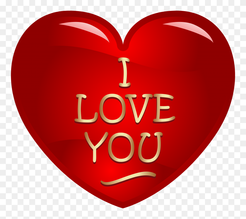 5000x4414 I Love You Heart Png Clipart - Love Heart PNG