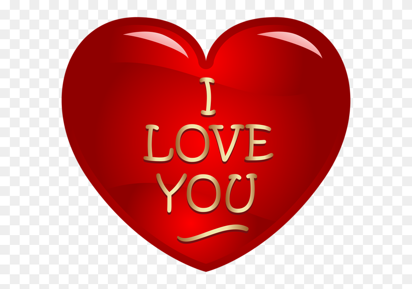 600x530 I Love You Heart Png Clipart - You PNG