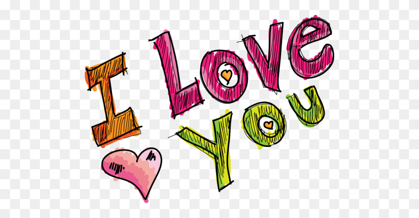 500x378 I Love You Png Words Download - We Miss You Clipart