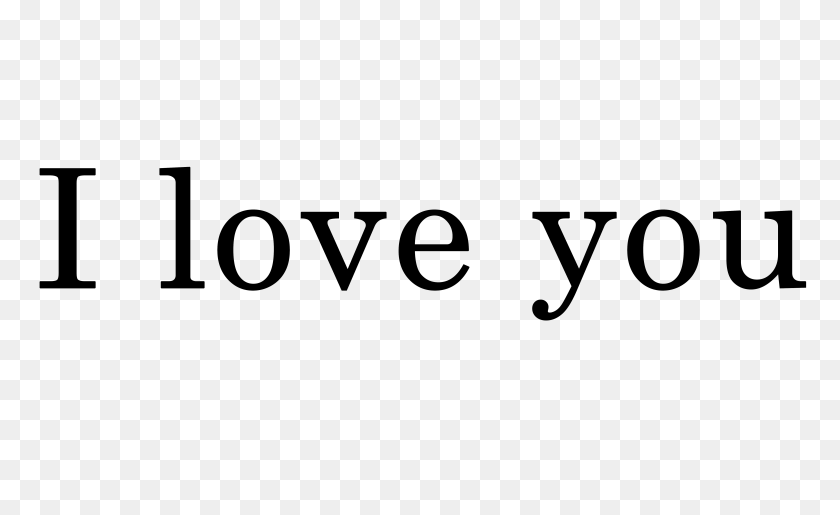 6000x3500 I Love You Png Words Download - I Love You PNG