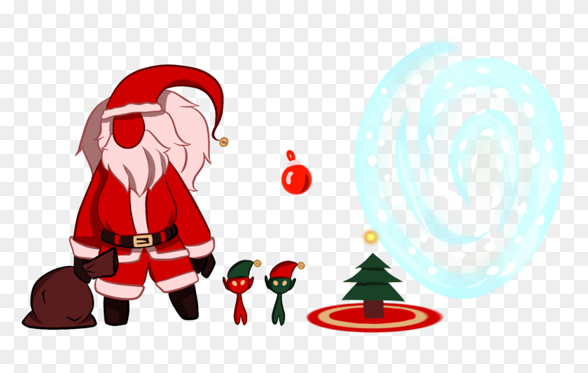 1400x850 I Made A Sketch Of Santa Bard After Reading The Idea Here - Santa Stuck In Chimney Clipart