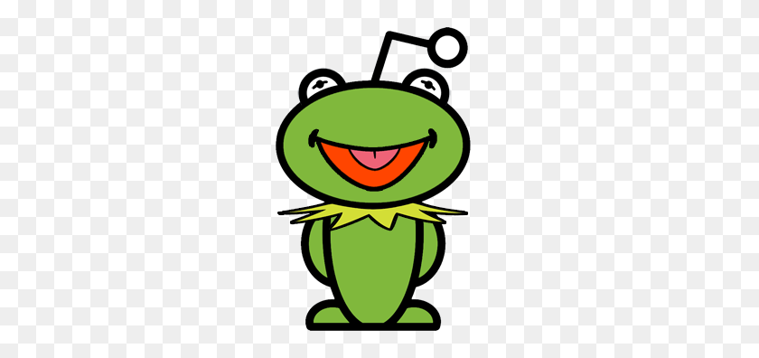 229x336 Hice Este Kermit Reddit Alien Snoo Para Rthemuppets Disney - Kermit The Frog Clipart