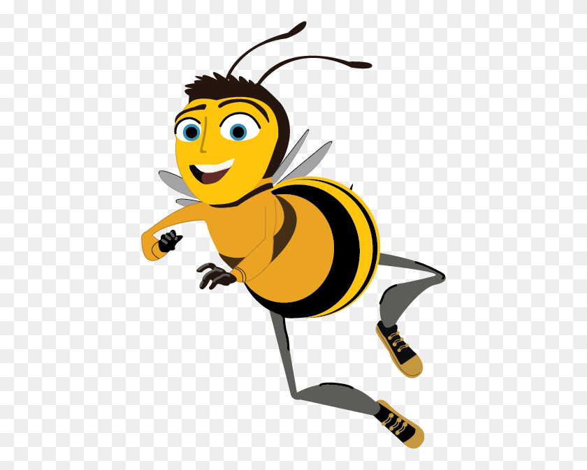 436x613 Я Сделал Векторную Графику Самого Человека Из Beemovie - Bee Movie Png