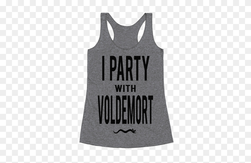 484x484 Yo De Fiesta Con Lord Voldemort Racerback Tank Lookhuman - Voldemort Png