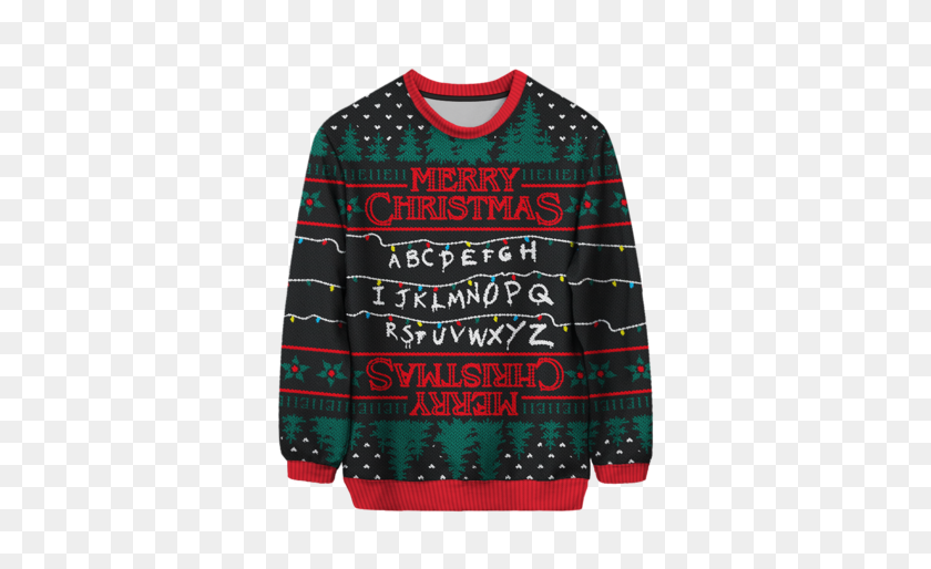 454x454 I Really Want To Find This Stranger Things Ugly Christmas - Ugly Christmas Sweater Clipart