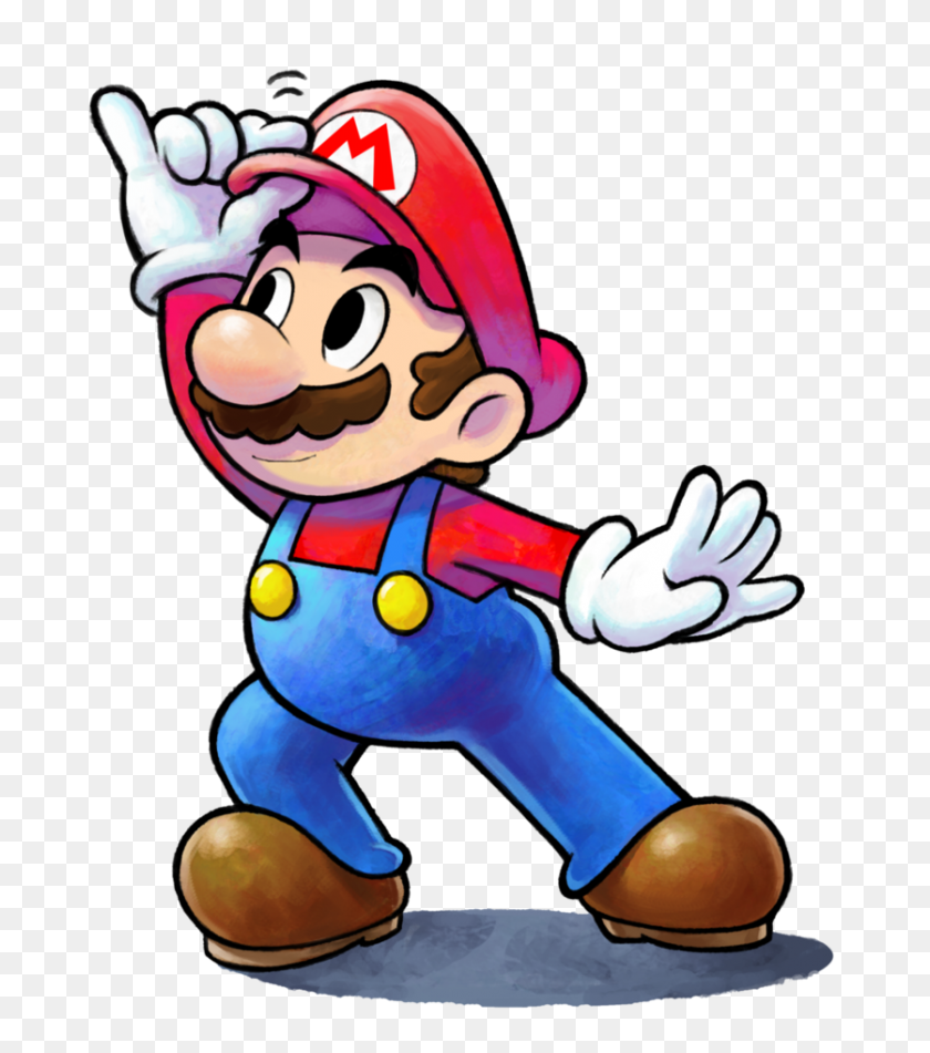 836x955 I Recreated Mario's Artwork For This Game In Inkscape - Mario And Luigi PNG
