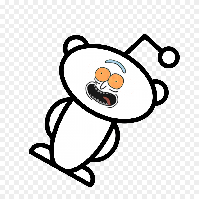 4500x4500 I Turned Myself Into Snoo, Morty! I'm Reddit Rick! Rickandmorty - Reddit PNG