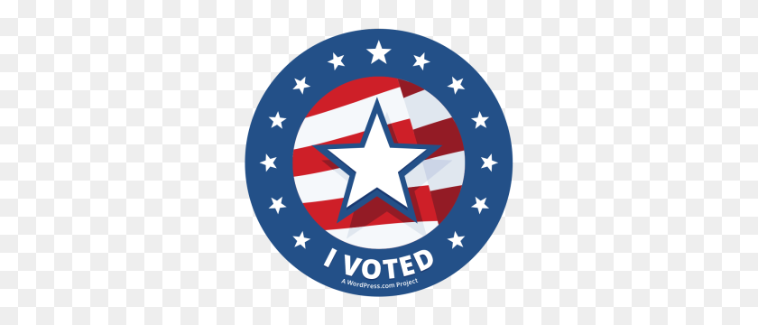 300x300 I Voted Sticker The Spectacled Bean - I Voted Sticker PNG