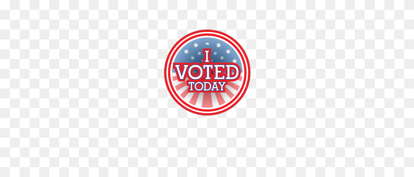 300x300 I Voted Today Flag Circle Stickers - I Voted Sticker PNG