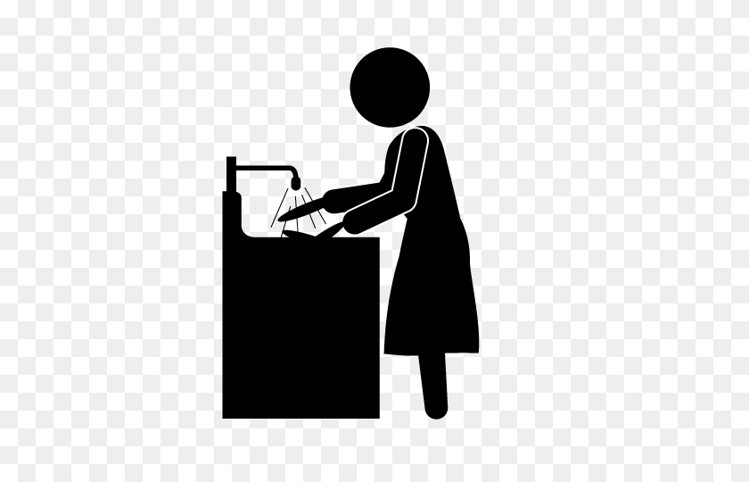 640x480 I Wash The Dishes - Washing Dishes Clipart