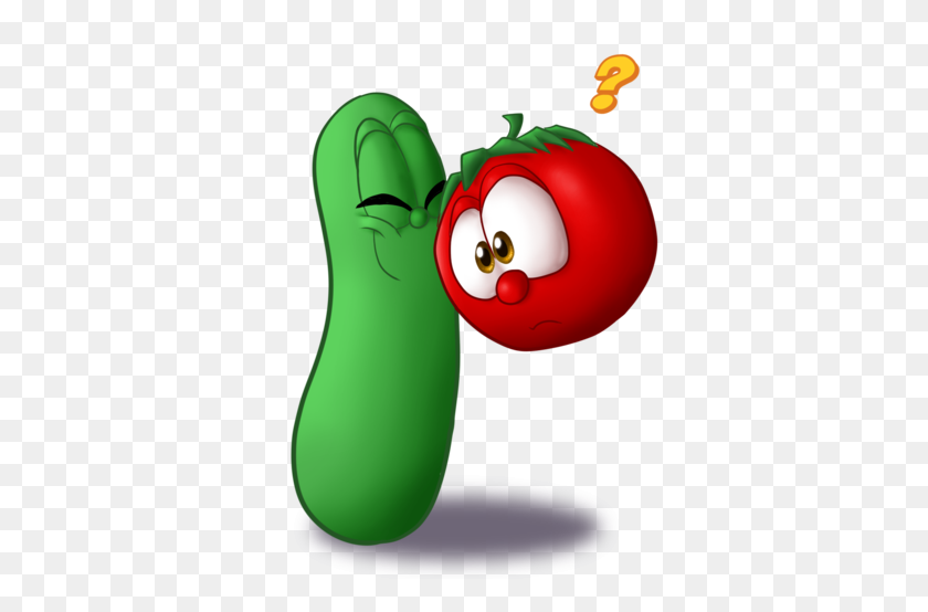 400x494 I Wuv You - Veggie Tales Clipart