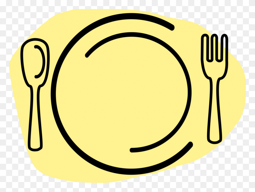 1024x753 Iammisc Dinner Plate With Spoon And Fork Clip Art - Dinner Plate Clipart