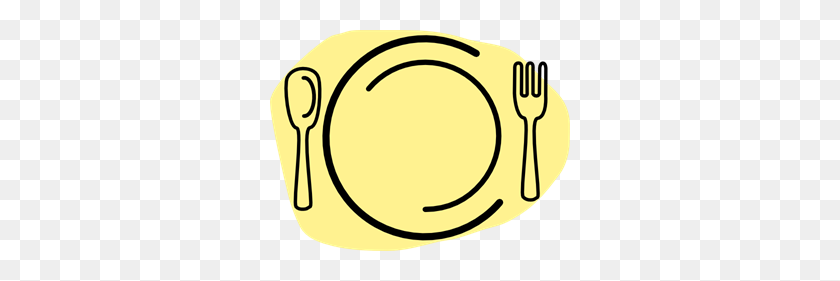 300x221 Iammisc Dinner Plate With Spoon And Fork Png, Clip Art For Web - Fork Clipart