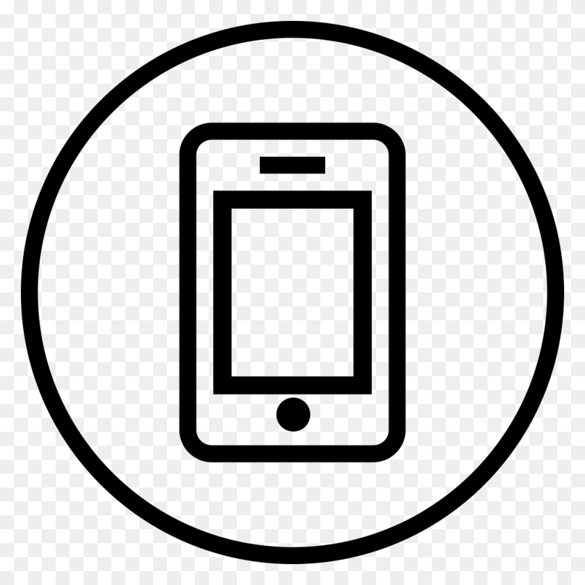 980x980 Ic Contorno De Iphone Png Icono De Descarga Gratuita - Contorno De Iphone Png