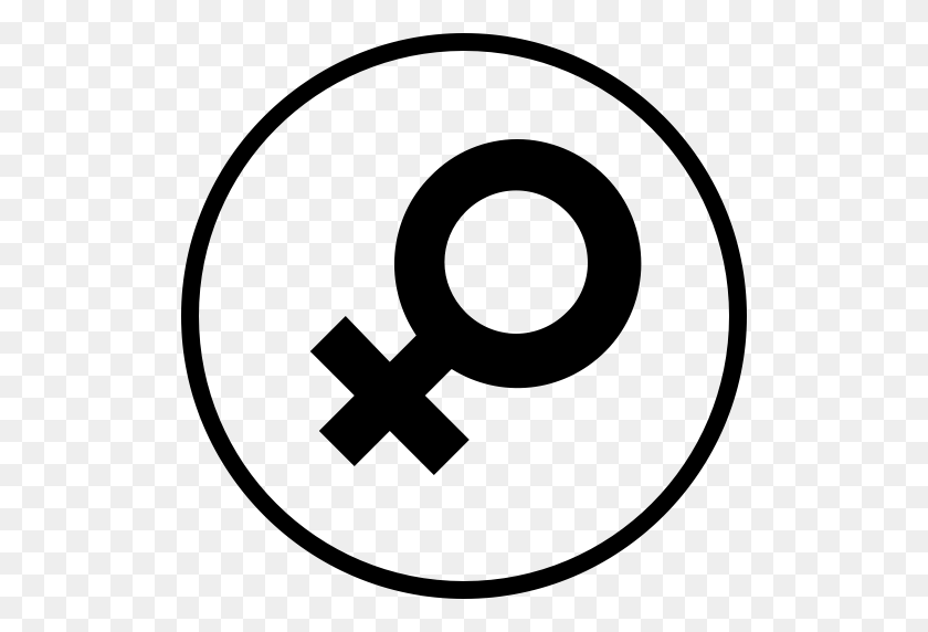 512x512 Ic Me Género Femenino, Género Femenino, Símbolo De Género Icono Con Png - Símbolo Femenino Png