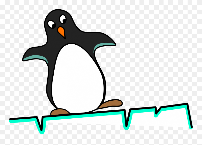 800x558 Ice Clipart Penguin - Figure Skating Clipart