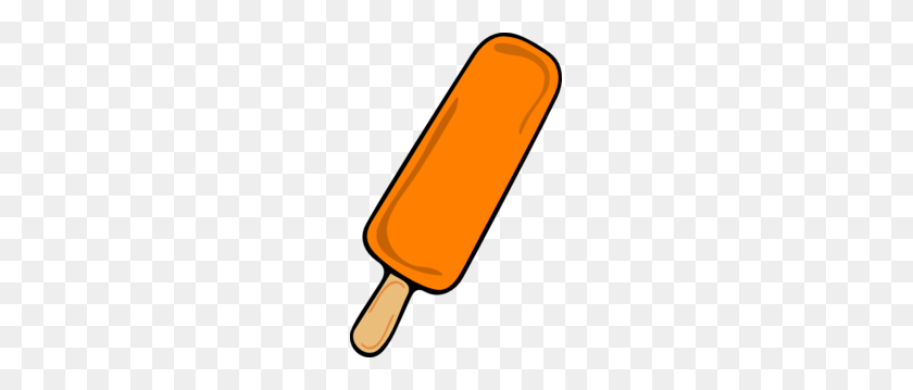 195x299 Ice Cream Bar Orange Clip Art - Ice Cream Bar Clip Art