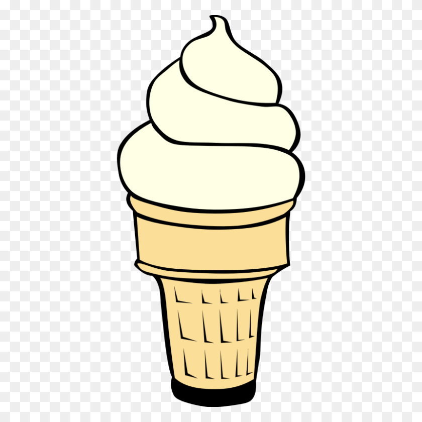 800x800 Ice Cream Cone Clip Art Image - Melting Snowman Clipart
