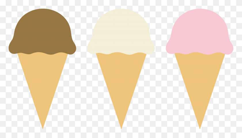 5823x3130 Ice Cream Cone Png - Cream PNG