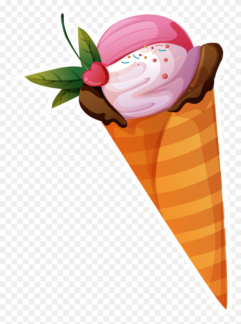 2576x3528 Ice Cream Cone Png Clip Art Best Web Clipart Throughout Ice Cream - Cone PNG