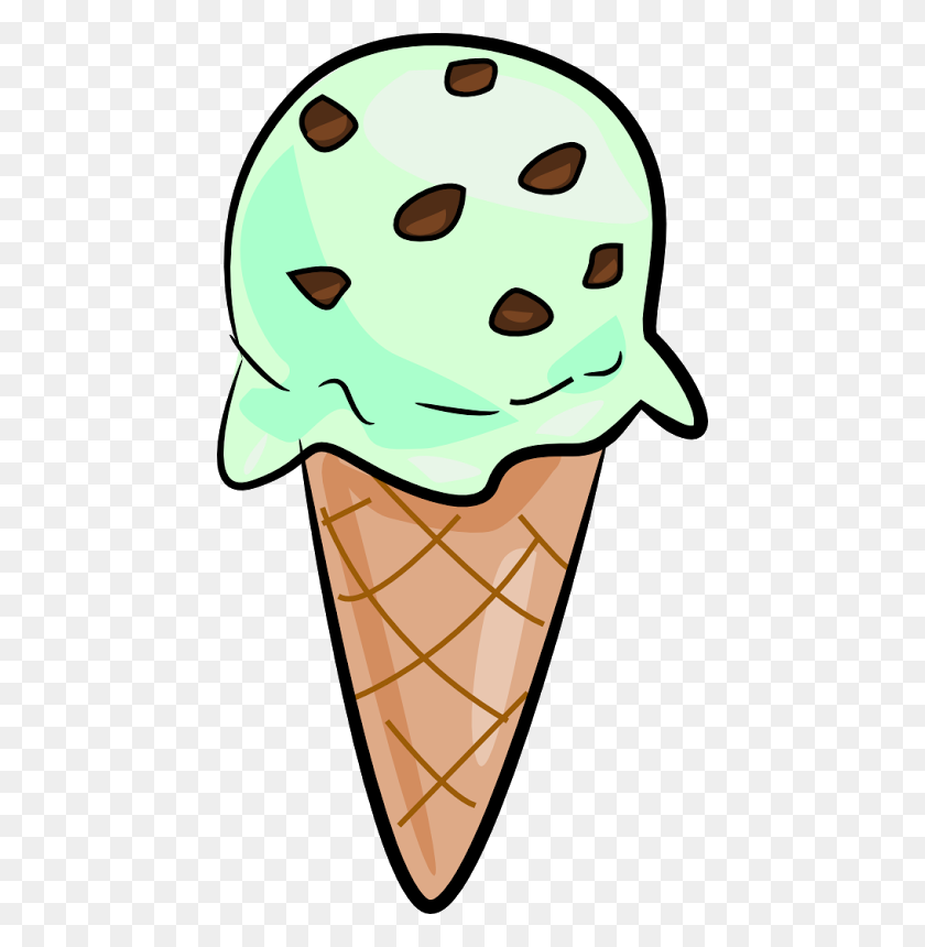 446x800 Ice Cream Cone The Totally Free Clip Art Blog Food Mint Chocolate - Dessert Clipart Free