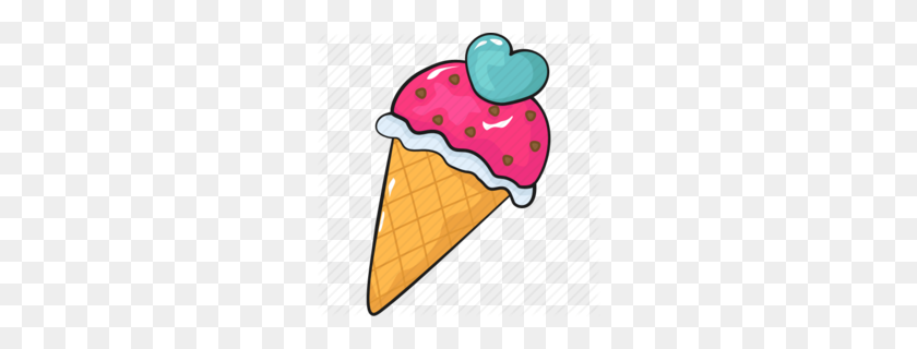 260x260 Ice Cream Cones Clipart - Waffle Cone Clip Art