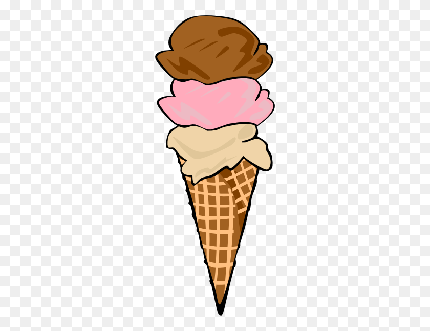 234x587 Ice Cream Cones Ff Menu Clip Art Free Vector - Ice Skate Clipart