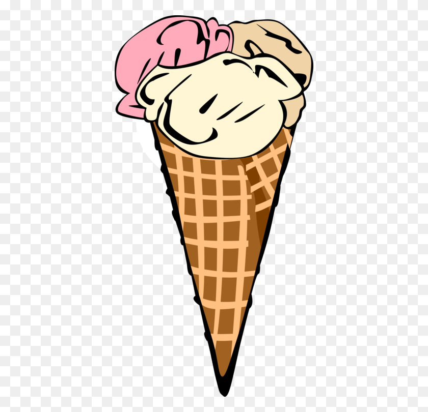 390x750 Мороженое Конусы Фруктовое Мороженое Шоколадное Мороженое - Шоколадное Мороженое Клипарт