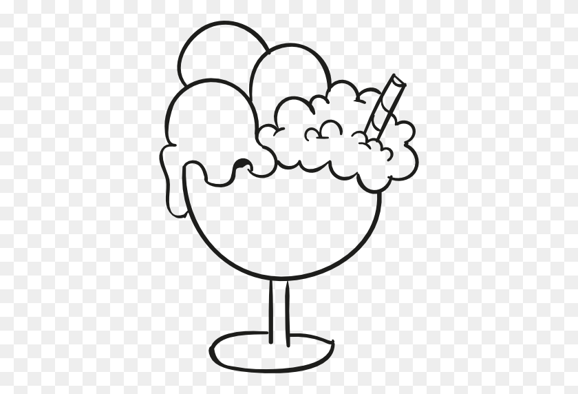 512x512 Рисунок Чашки Мороженого - Чашка Мороженого Клипарт