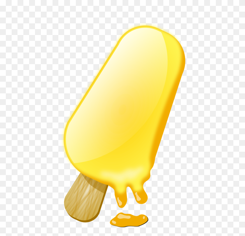 484x749 Мороженое Ice Pop Желтый Коктейль - Поп-Клипарт