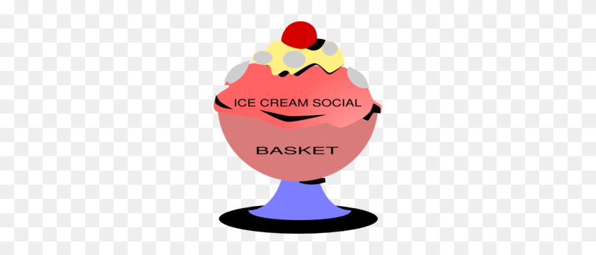 237x299 Ice Cream Social Basket Clip Art - Social Clip Art