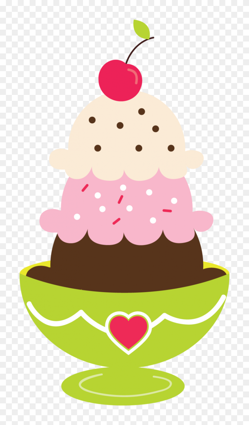 830x1462 Ice Cream Social Clip Art - Dessert Clipart