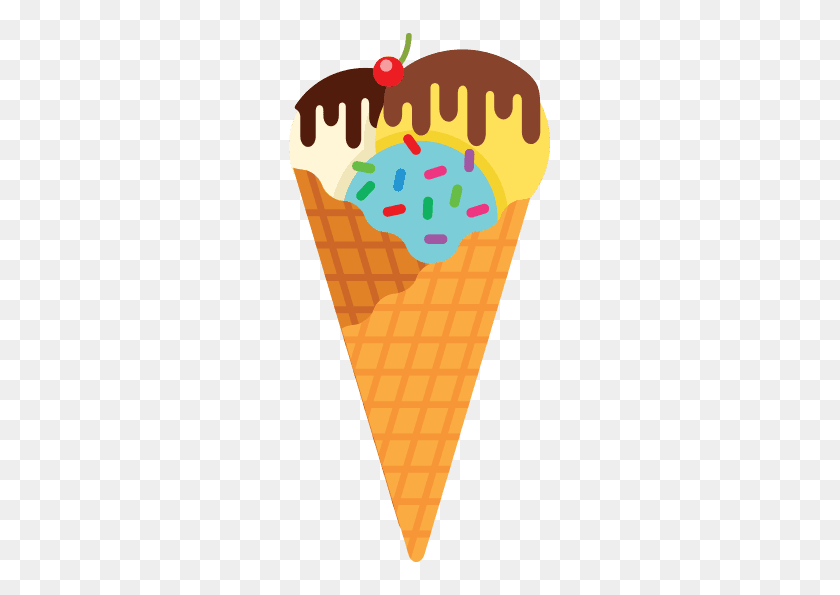 265x535 Ice Cream Van Verrecchia Ice Cream - Ice Cream Party Clip Art