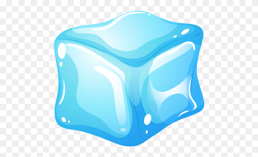 500x454 Ice Cube Blue Png Clip Art - Ice Cube Clipart