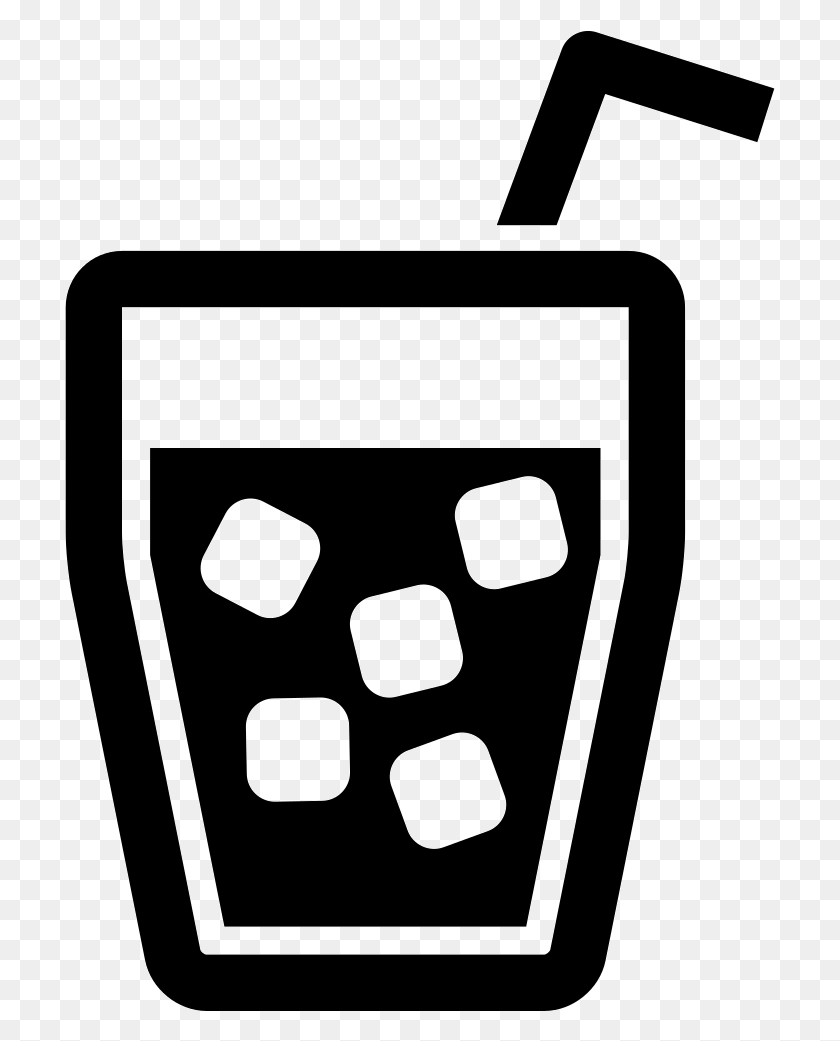 710x981 Ice Cube Clipart - Puddle Clipart Black And White