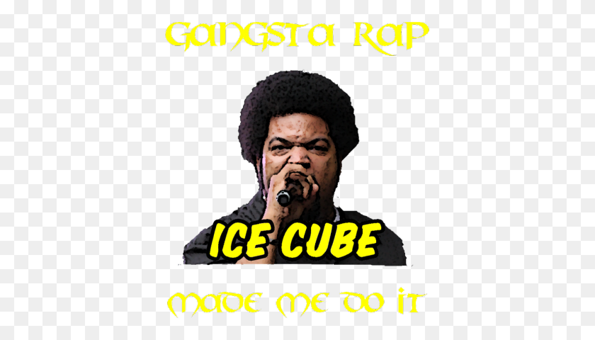 375x420 Ice Cube Gangsta Rap Made Me Do It - Ice Cube Rapper PNG