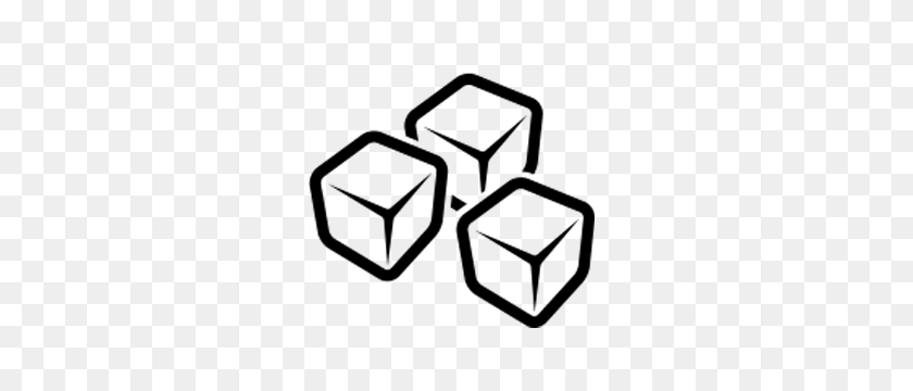 300x300 Кубики Льда Для Людей С Ограниченными Физическими Возможностями - Черно-Белый Ледяной Клипарт