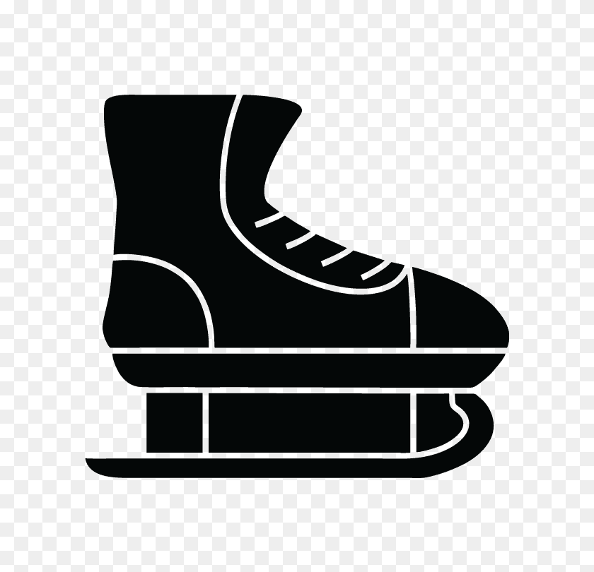 750x750 Ice Skating Free Icons Easy To Download And Use - Hockey Skate Clip Art