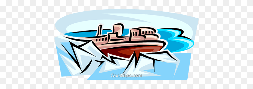 480x237 Icebreaker Royalty Free Vector Clip Art Illustration - Icebreaker Clipart