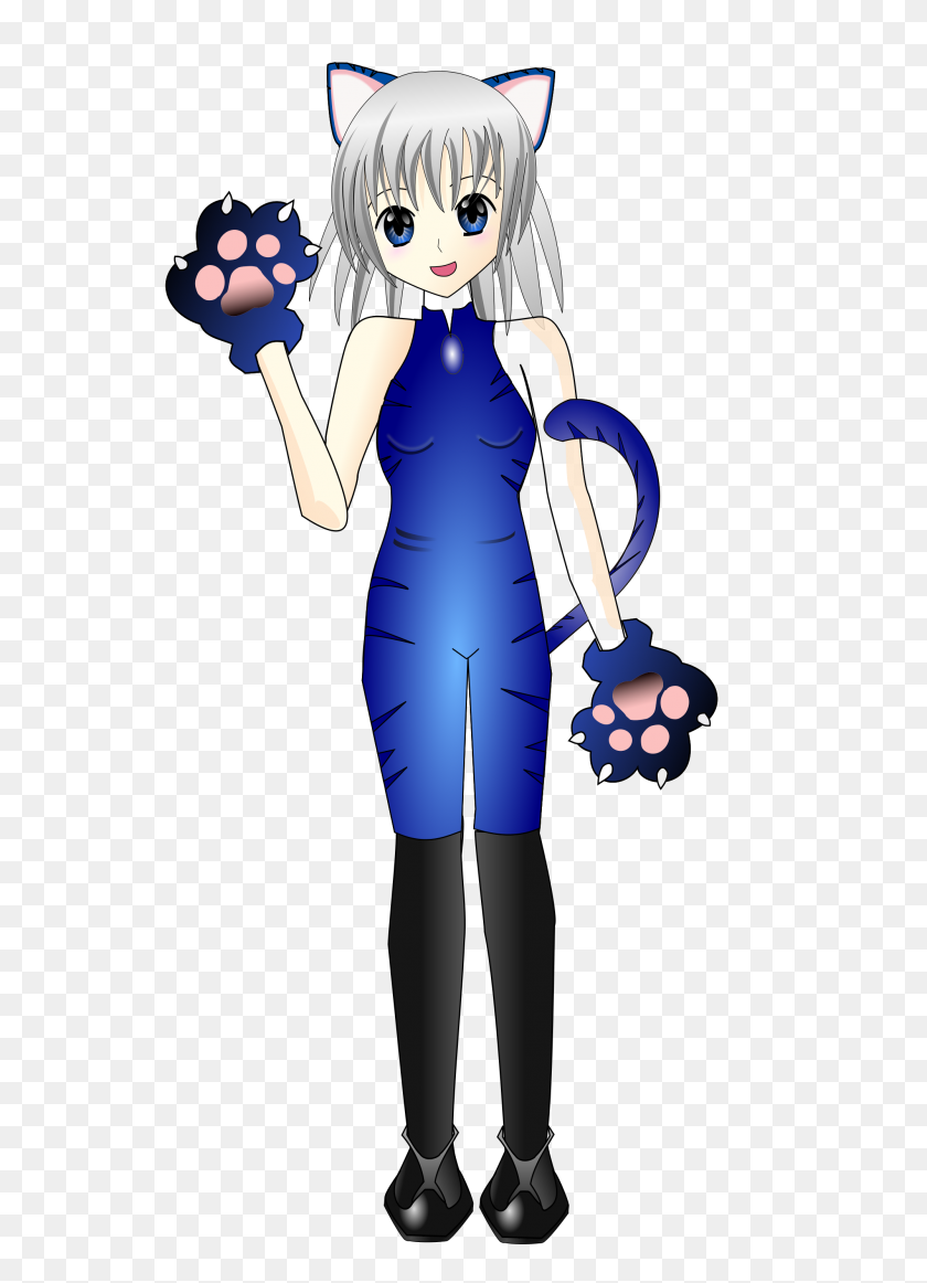 2000x2828 Icecat Anime Girl - Cute Anime Girl PNG