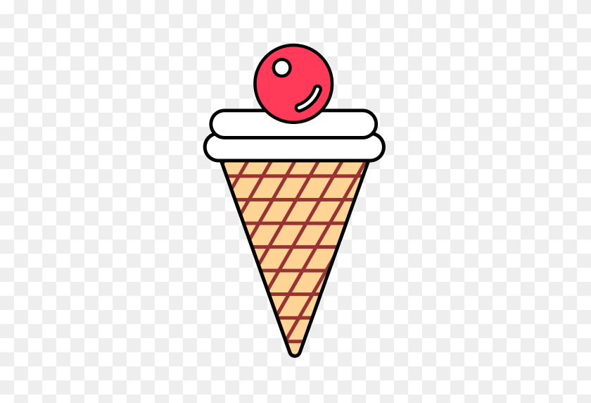 512x512 Icecream, Fill, Flat Icon With Png And Vector Format For Free - Sour Cream Clipart