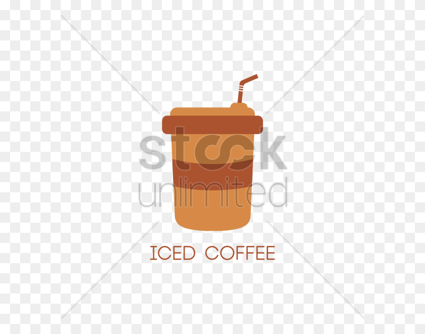 600x600 Iced Coffee Vector Image - Iced Coffee Clipart